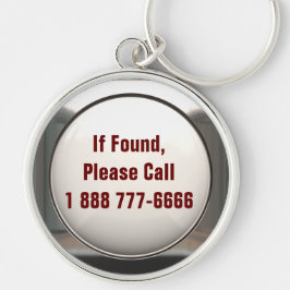 Se encontrado, chame… Chaveiro