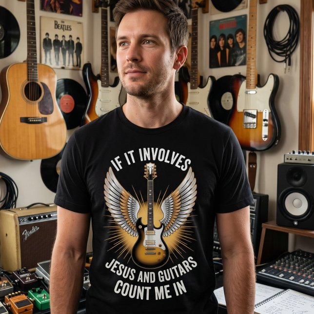 Se Envolve Jesus E Violões Me Inclua Camiseta (Criador carregado)
