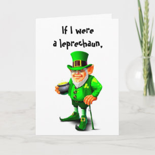 SE EU FOSSE UM CARTÃO DE AMOR LEPRECHAUN