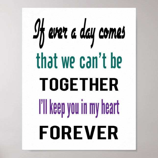 Se Ever Poster (tamanho padrão de moldura de image (Frente)