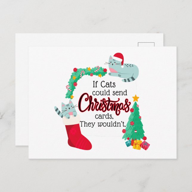 Se Gatos Enviassem Cartões De Natal, Eles não... (Frente/Verso)