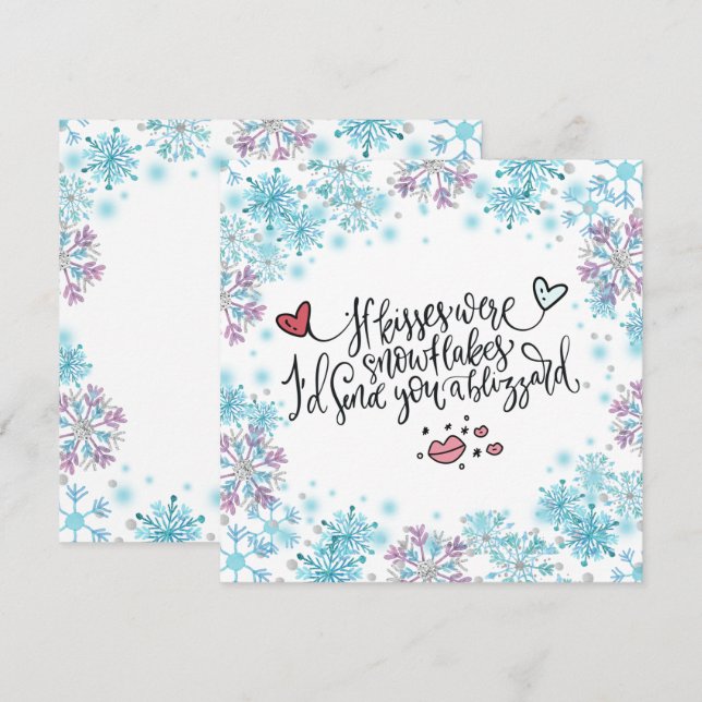 Se Kisses fosse Flocos de Neve, eu te mandaria uma (Frente/Verso)