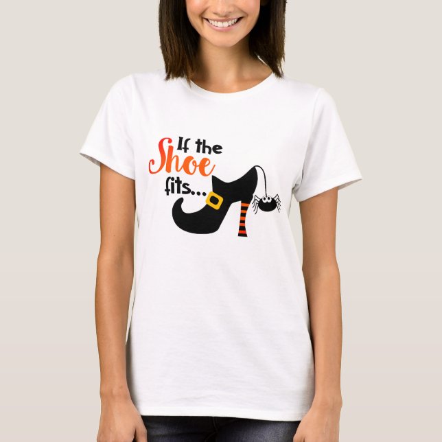 Se O Calçado Ajustado A Bruxa De Halloween (Frente)