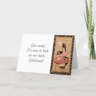 Se o Calçado Ajustado!: Cartão de aniversário de m