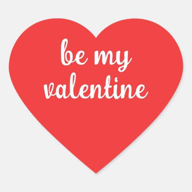 Sê o meu Namorados de adesivos do coração (Frente)