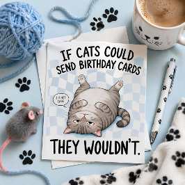 Se os gatos pudessem enviar cartões de aniversário