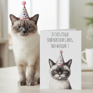 Se Os Gatos Pudessem Enviar Cartões De Aniversário
