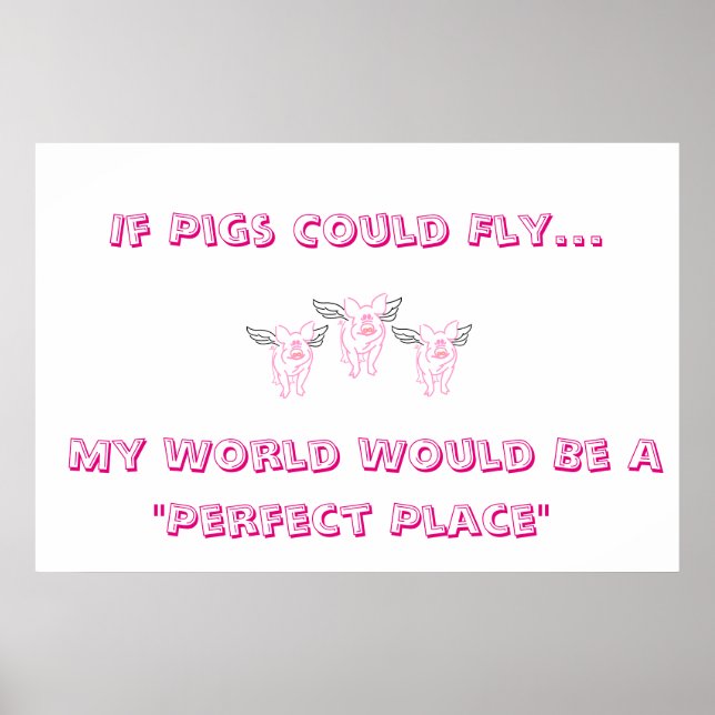 Se Os Suínos Puderem Voar Poster (Frente)