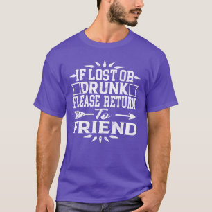 se perdido ou bebado, por favor volte à camisa do