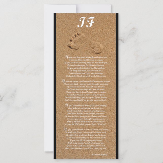 Se - Placa De Rack Poem Kipling Rudyard (Frente)