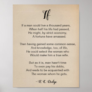 Se Poema de Reginald H. C. Poster vintage de Dodge