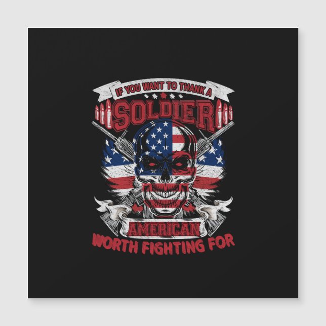 se você quer obrigado um soldado americano que val (Frente)