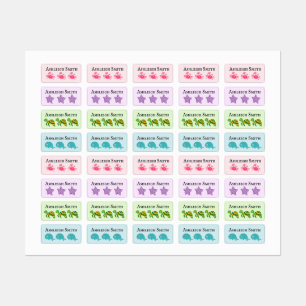 Sea cria etiquetas para o nome das crianças