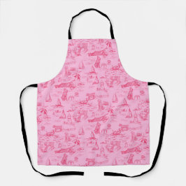 Sea Dog Toile Pink 