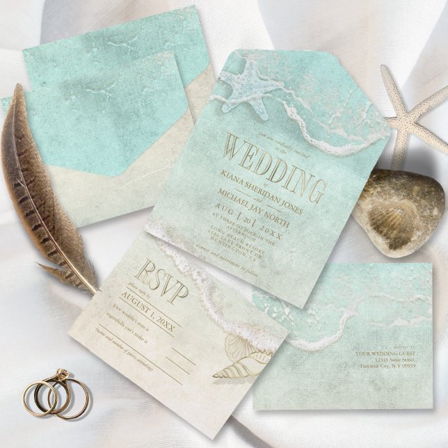 Sea Foam Beach Wedding ID837 (Criador carregado)