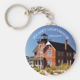 Sea Girt Lighthouse, Nova Jersey Round Chaveiro
