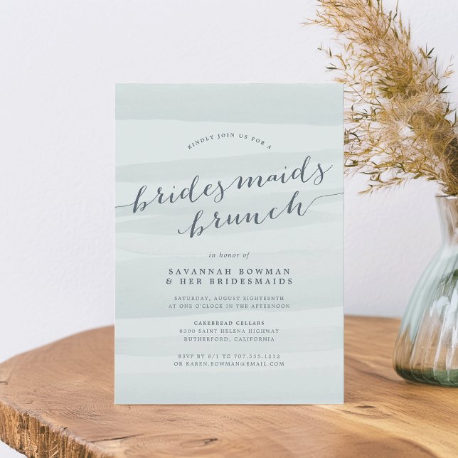 Sea Green Bridesmaids Convite Brunch (Criador carregado)