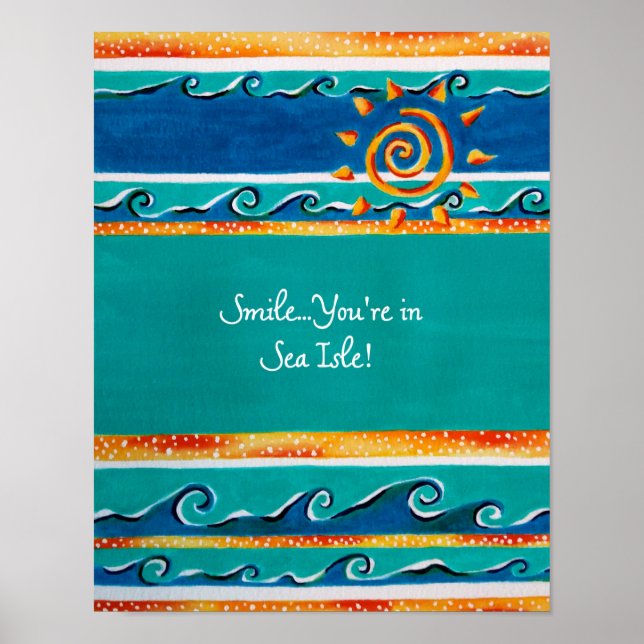 Sea Isle City, NJ Poster (Frente)