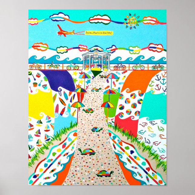 Sea Isle Promenade 11 x 14 Poster (Frente)