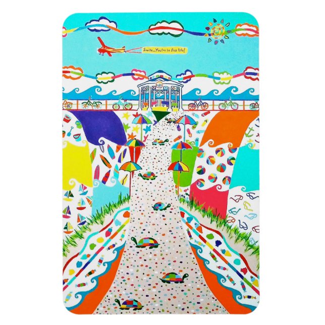 Sea Isle Promenade 4 x 6 ímã flexível (Vertical)