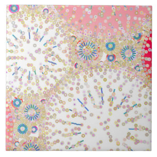"Sea Life" abstrato impressão