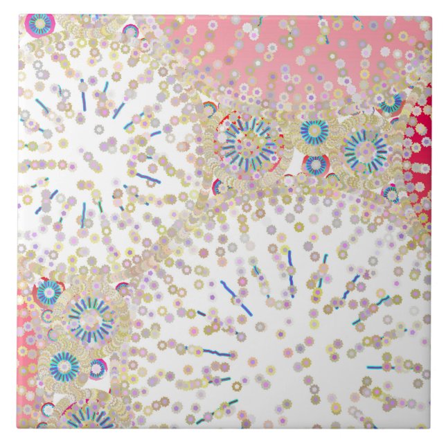 "Sea Life" abstrato impressão (Frente)