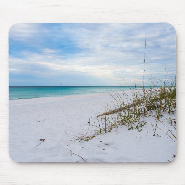 Sea Oats And White Sand Beach Morning Mousepad (Frente)