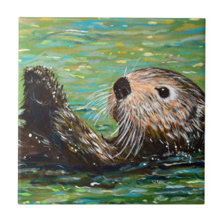 Sea Otter Painting