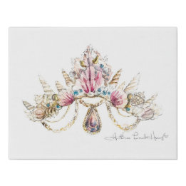 Sea Princess Crown Canvas por Heather French Henry