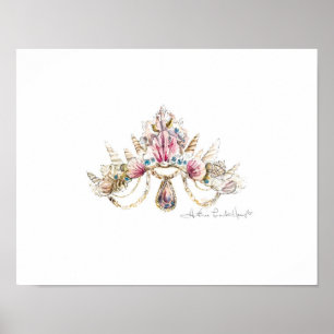 Sea Princess Crown Impressão por Heather French He