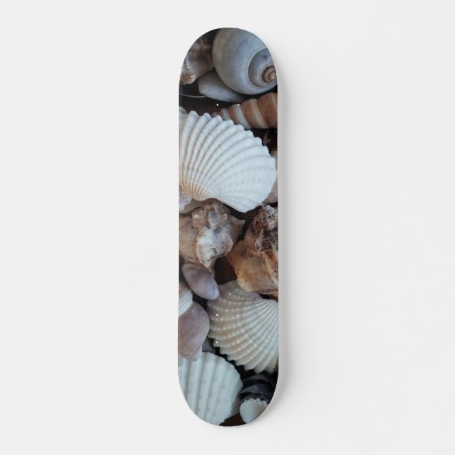Sea Shells Summer Beach Exotic Tropical Skateboard (Frente)