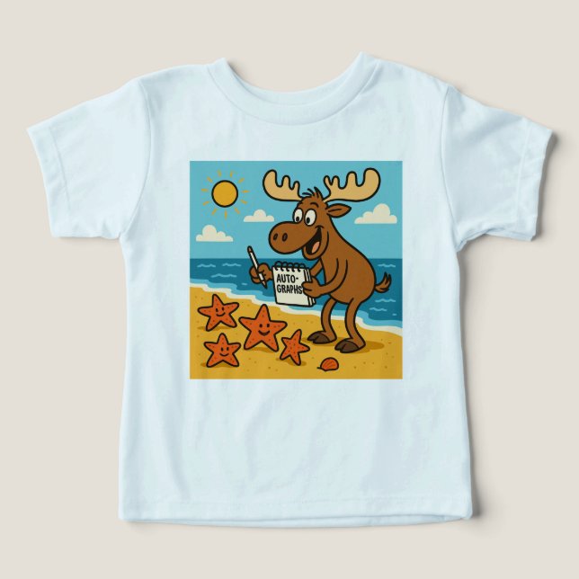 Sea Star Superstar – Celebrity Beach Tee for Kids (Design frontal)
