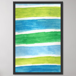 Sea Stripes Art Impressão Poster