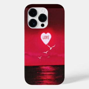Sea Sunset capas de iphone Love Romanic Red