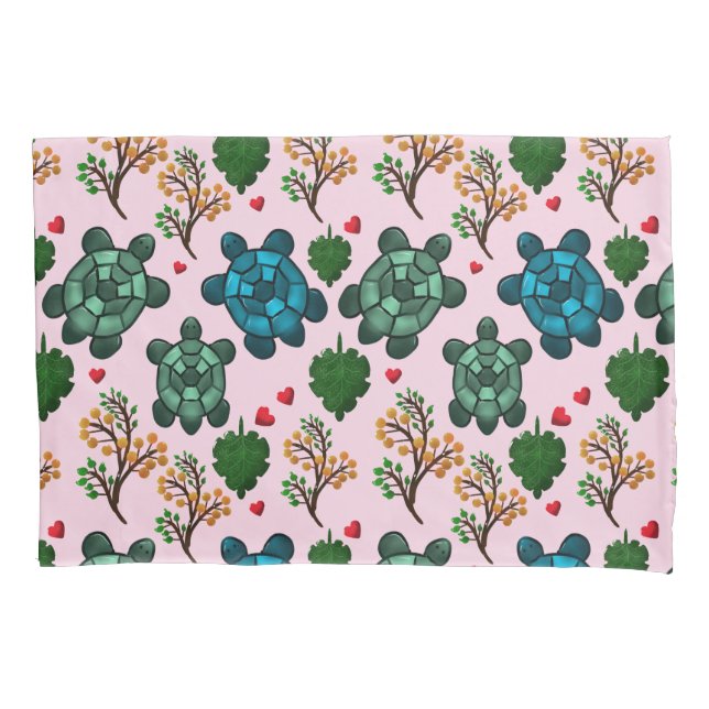 Sea Turtle Lover Gift, Cute Turtle Pattern, Marine (Frente)