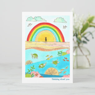 Sea Turtle Rainbow Beach pensando em você