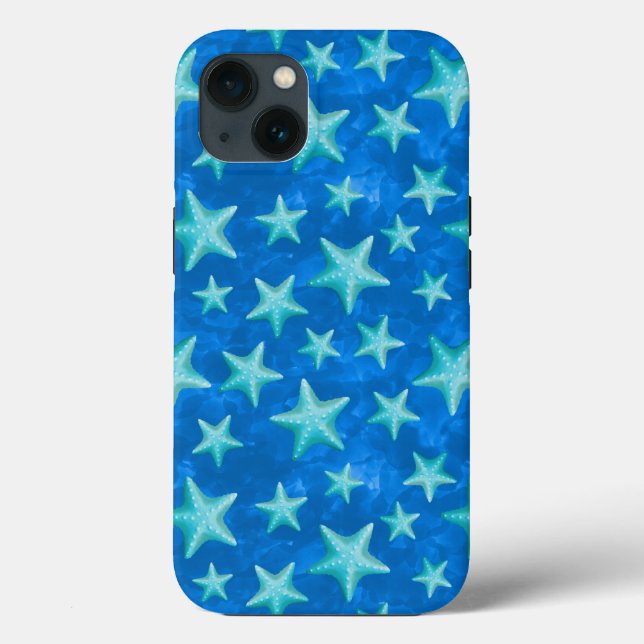Seagreen Navy Starfish Summer Beach Nautical (Verso)