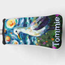 Seagull Van Gogh Style Beach Personalizado