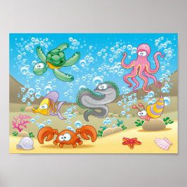 Sealife 11" x 8,5", Poster de valor (Matte)