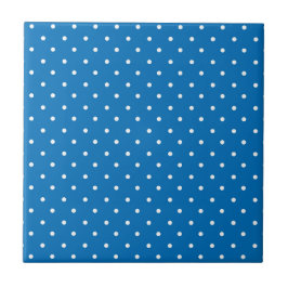 Seamless blue background polka dot pattern 