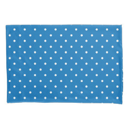 Seamless blue background polka dot pattern 