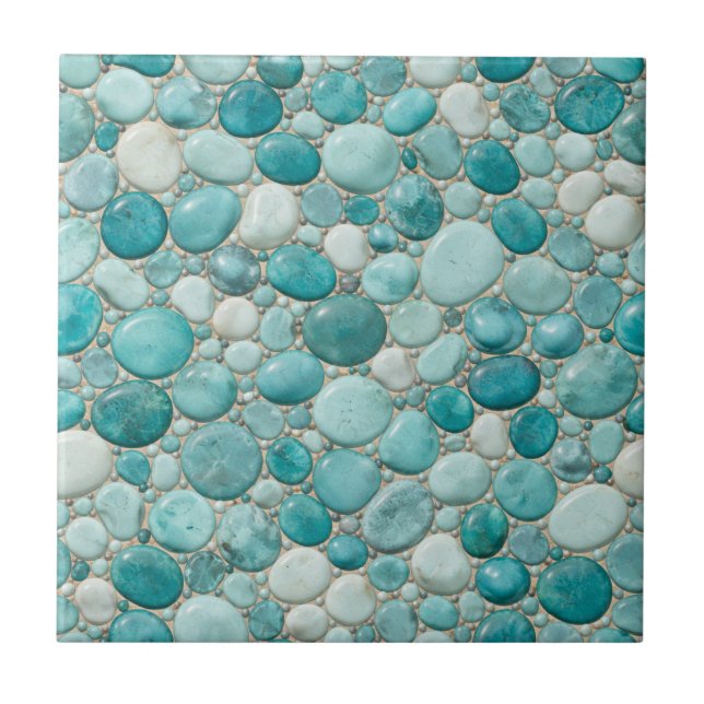 Seamless Ceramic Tile – Realistic 3D Pebble Design (Frente)