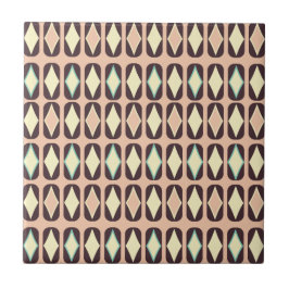 Seamless geometric pattern in dark brown leaf 