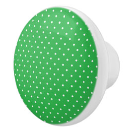 Seamless green background polka dot pattern