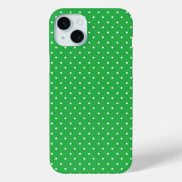 Seamless green background polka dot pattern