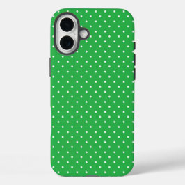 Seamless green background polka dot pattern