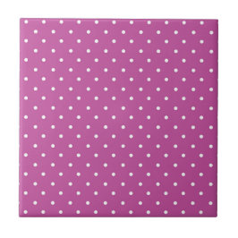 Seamless magenta background polka dot pattern