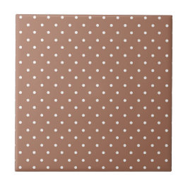Seamless medium brown polka dot  pattern