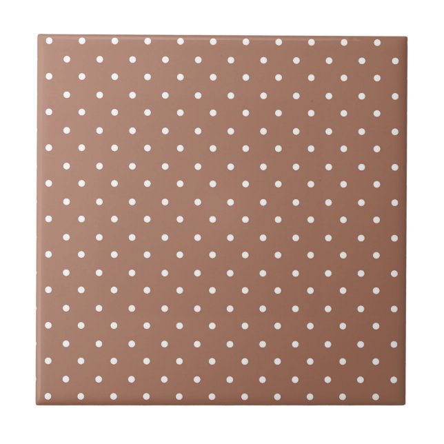 Seamless medium brown polka dot  pattern (Frente)