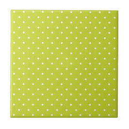 Seamless pattern  bright lime polka dot pattern